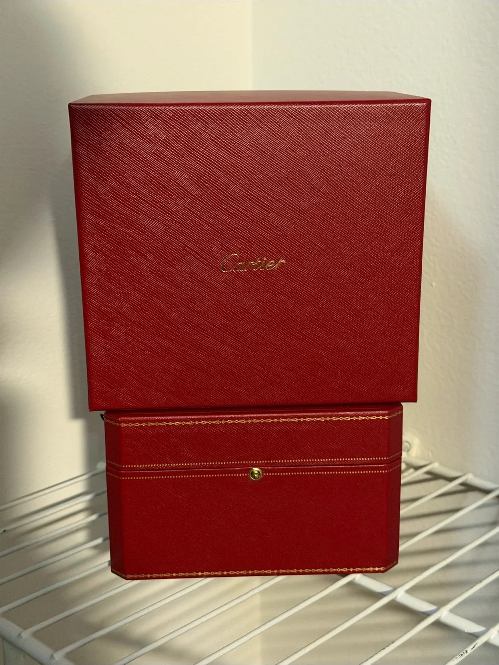 Cartier Red Inner Outer Jewelry New Box Pillow custom